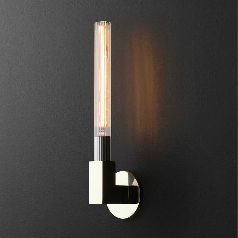 Stylish Indoor Wall Lamp with Dimmable Glass Shade & Brass Finish | Modern Wall Lighting for Bedrooms and Restaurants 9