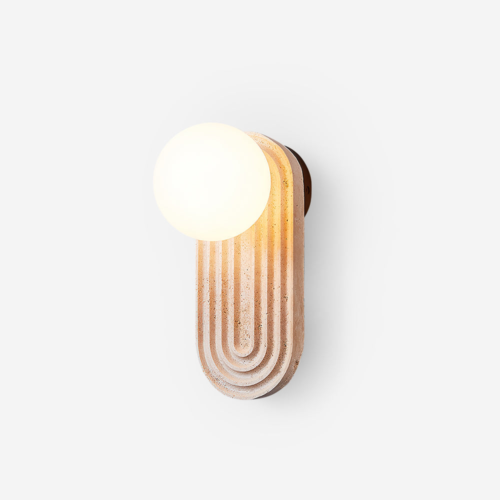 Stylish Travertine Wall Lamp | Elegant Design with Durable Construction for Indoor and Outdoor Use 1