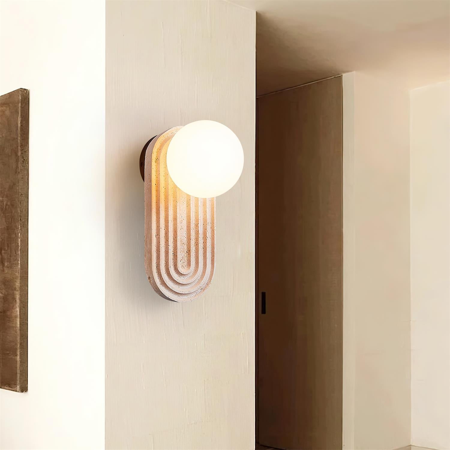 Stylish Travertine Wall Lamp | Elegant Design with Durable Construction for Indoor and Outdoor Use 5