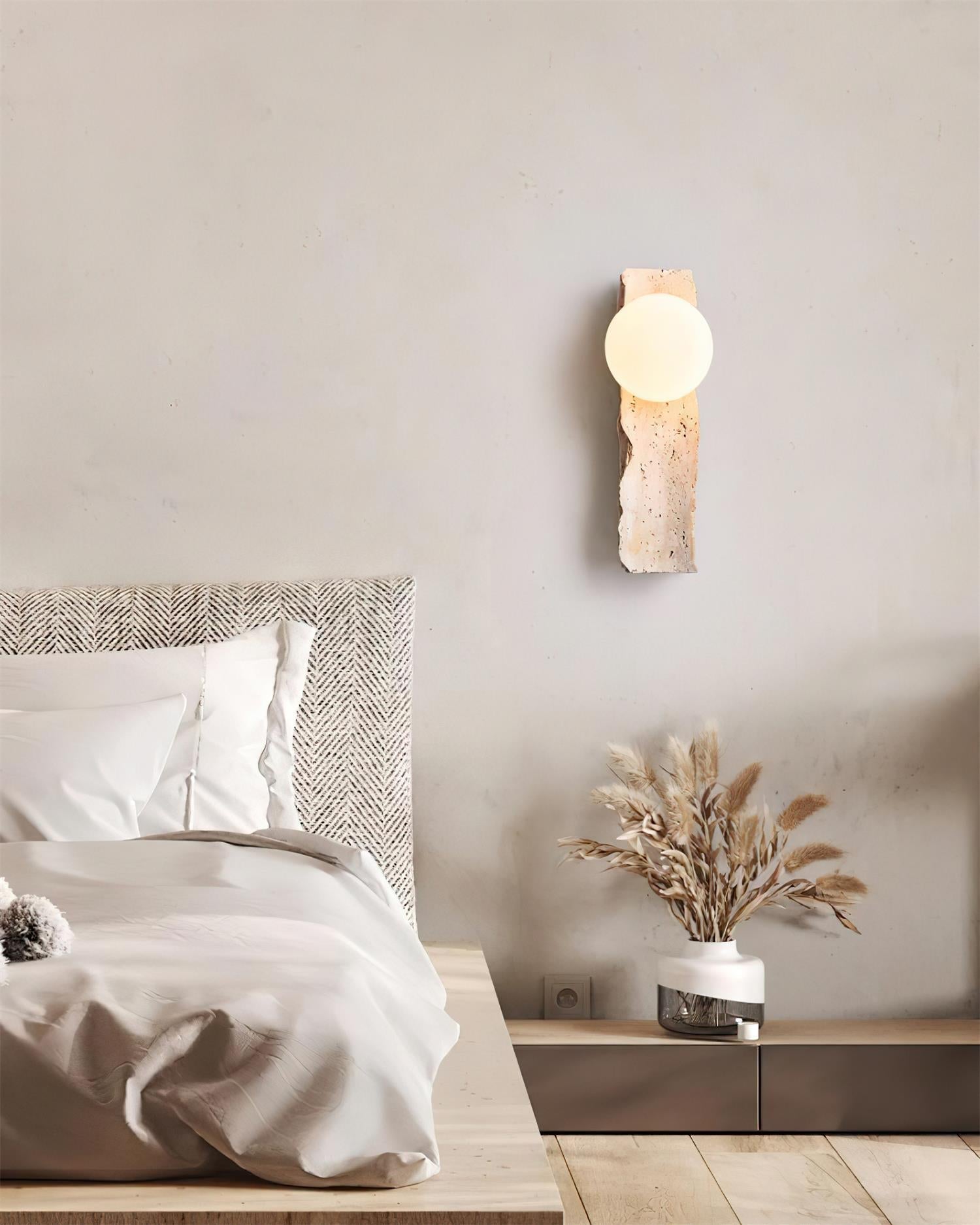 Stylish Wall Sconce Lighting with Metal Canopy & Glass Design for Modern Spaces 8