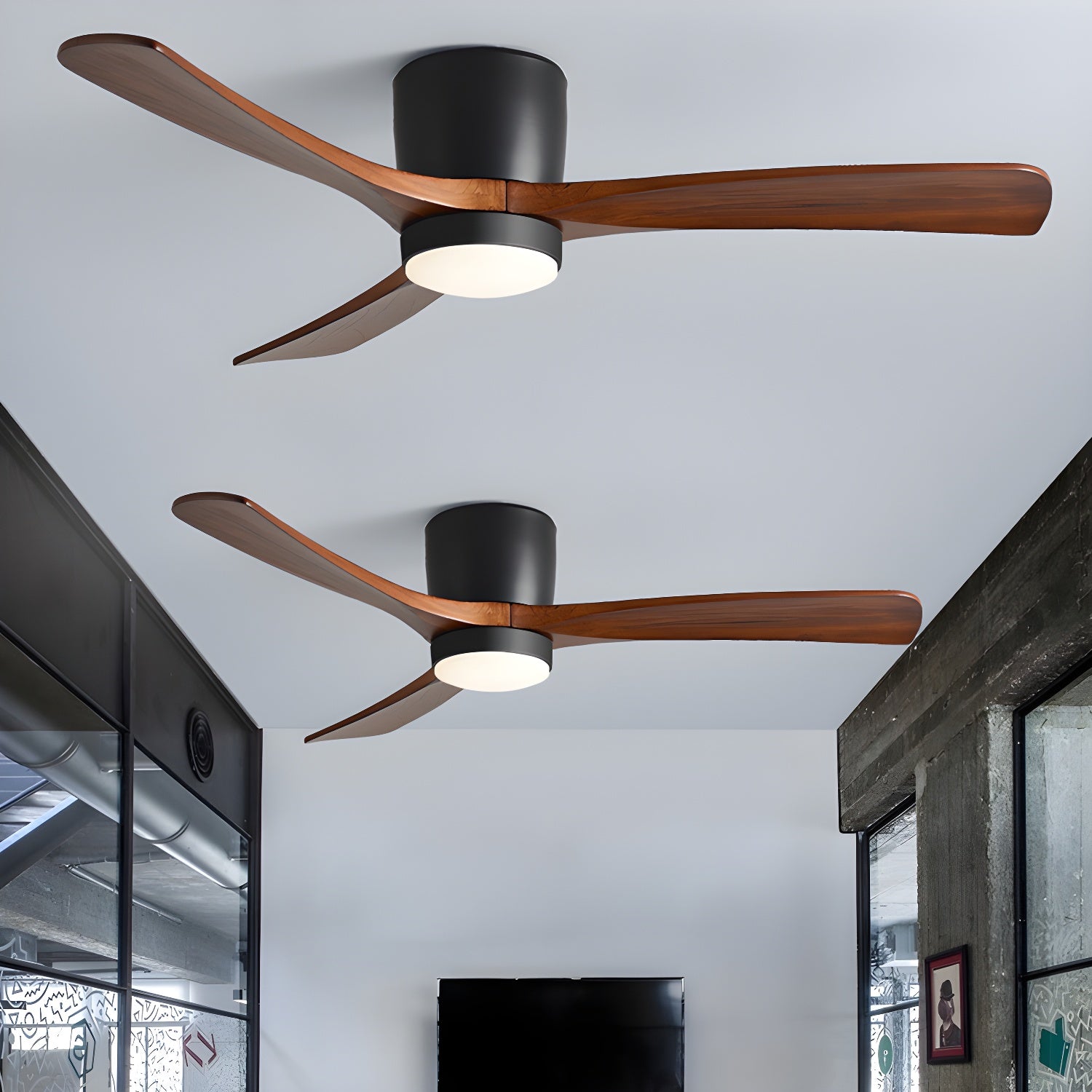 Sycamore Breeze | Modern Low Profile Ceiling Fan With Lights 7