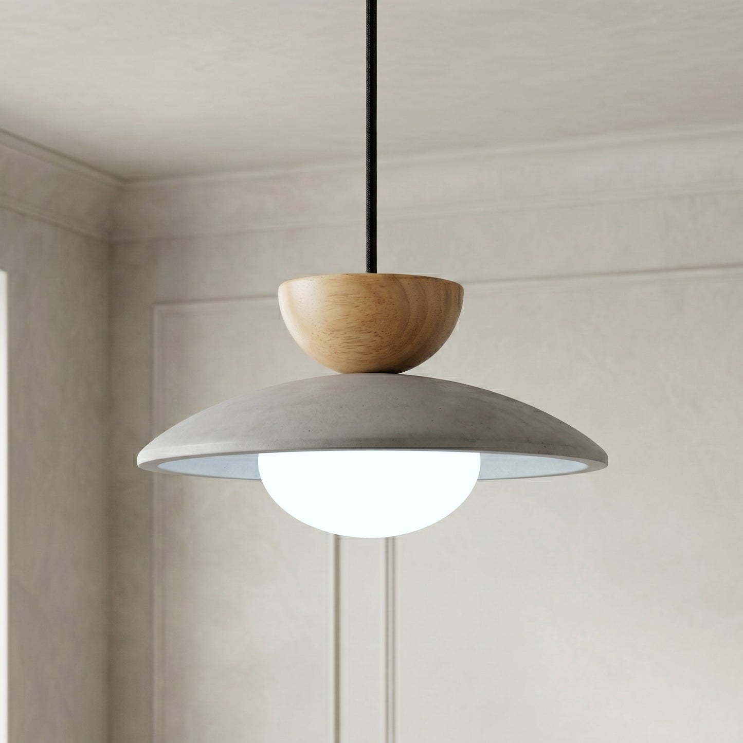 Tia | Natural Travertine Pendant Light with Adjustable Height | Unique Design for Warm Ambient Lighting 1