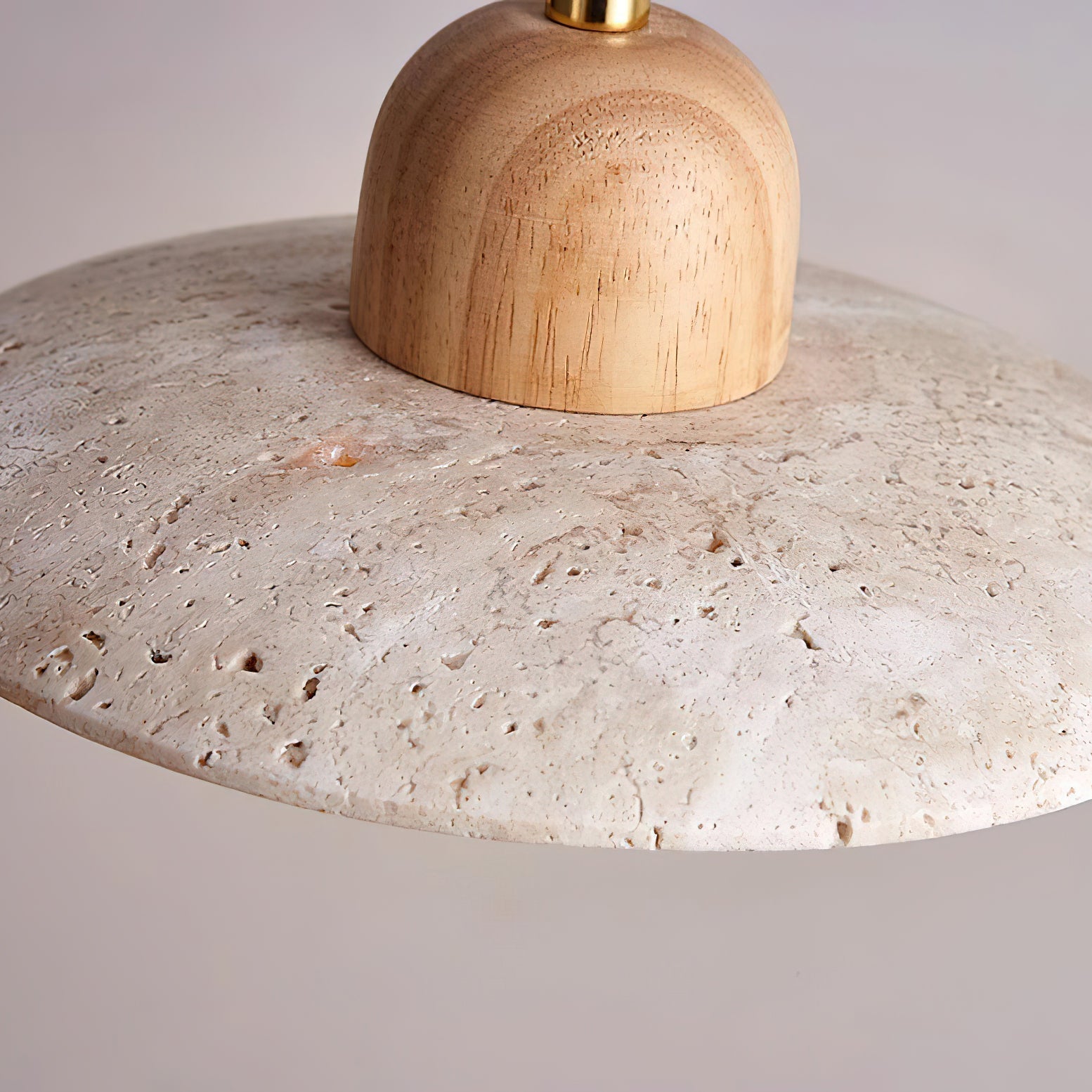 Travertine Pendant Light with Integrated LED Design | Adjustable Height Kitchen Pendant Lighting for Modern Interiors 3