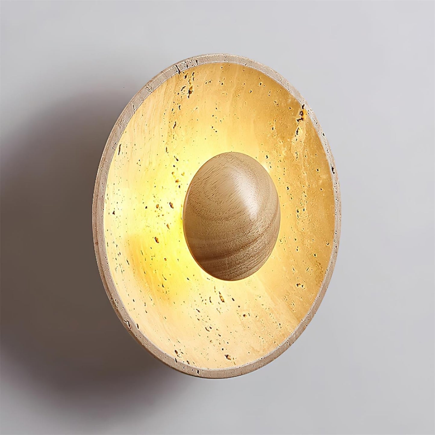 Travertine Wall Lamp | Integrated LED Design & Dimmer Compatible | Stylish Wall Sconce Lighting for Modern Interiors 5