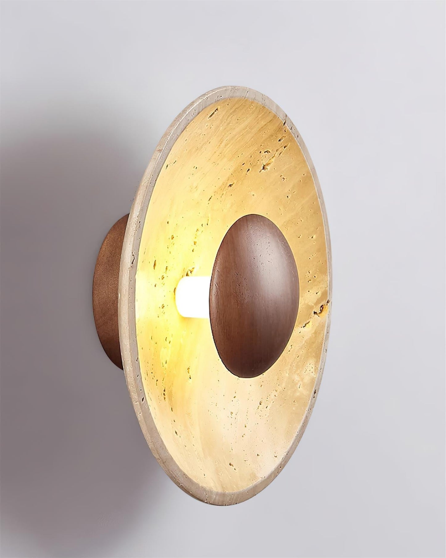 Travertine Wall Lamp | Integrated LED Design & Dimmer Compatible | Stylish Wall Sconce Lighting for Modern Interiors 6