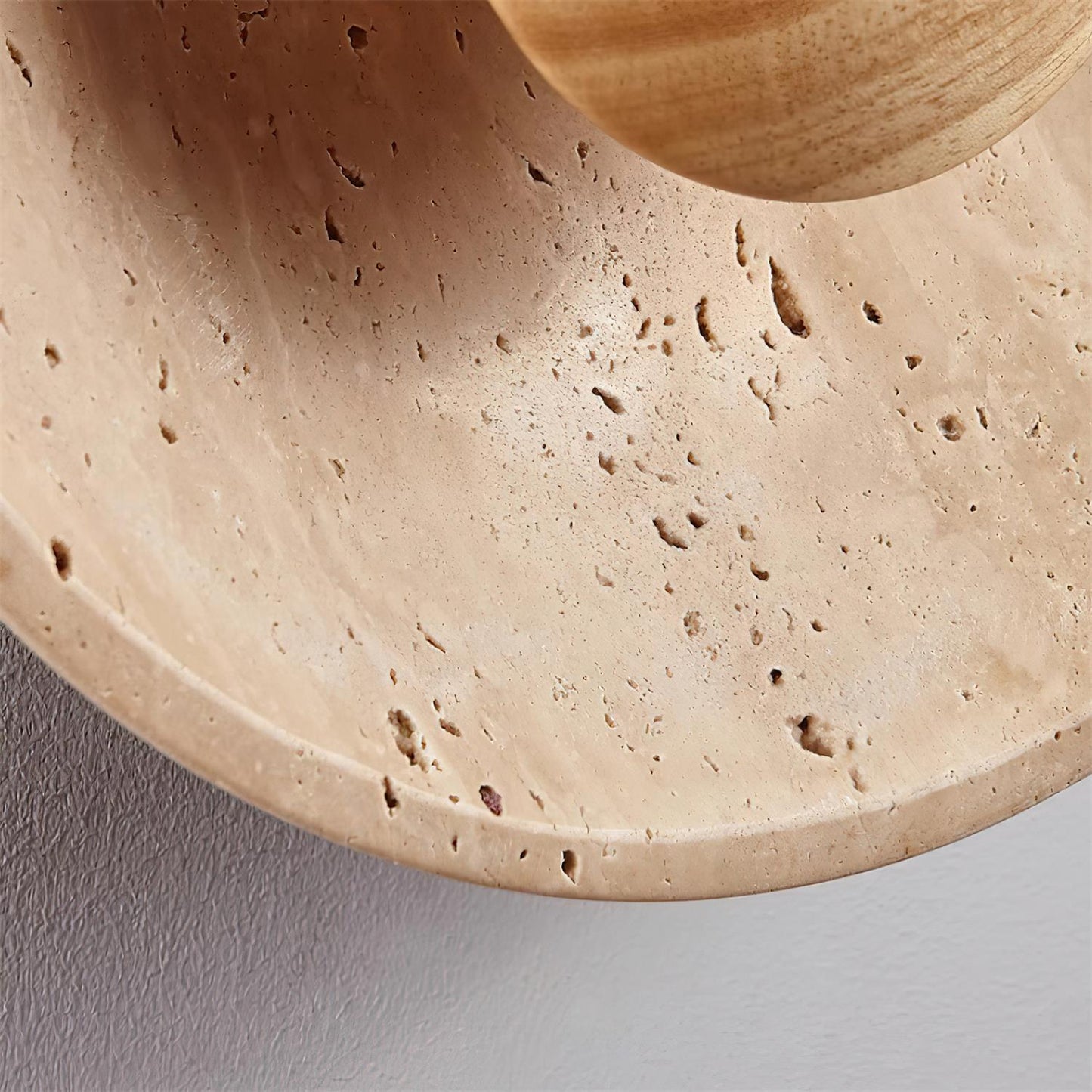 Travertine Wall Lamp | Integrated LED Design & Dimmer Compatible | Stylish Wall Sconce Lighting for Modern Interiors 7