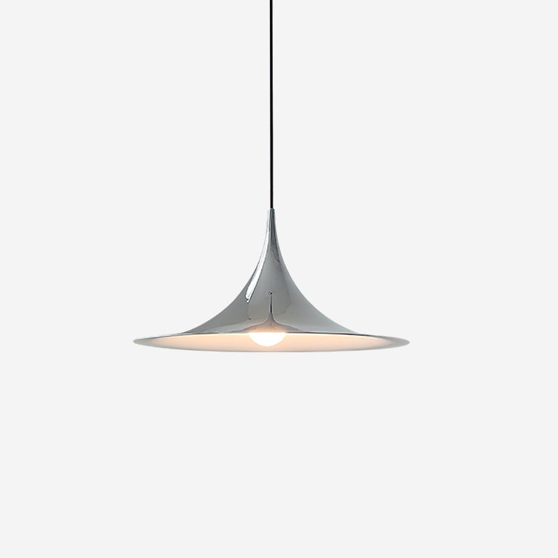 Trumpet Pendant Lamp - Chrome