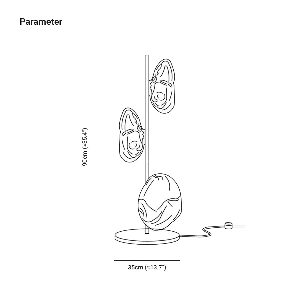 Byres Designer Irregular Table Lamp