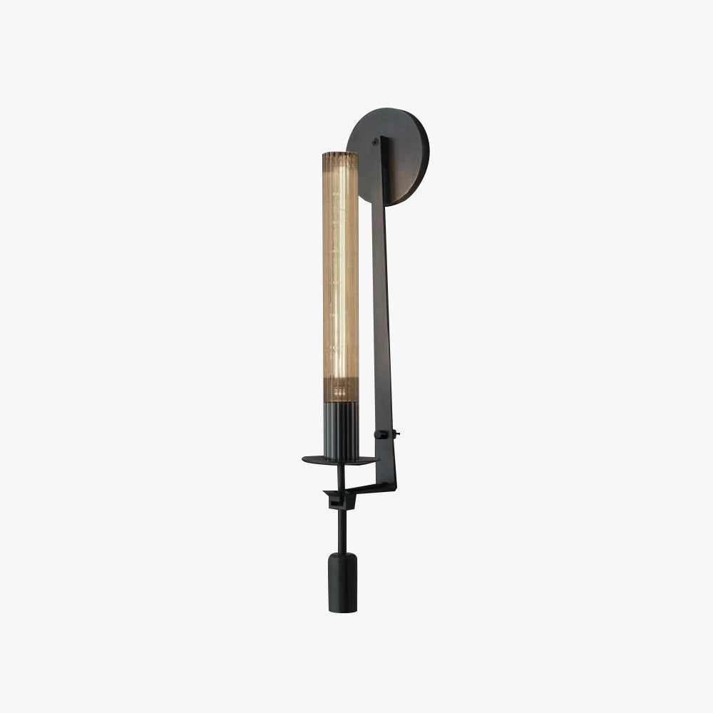 Alessio Brass Metal Glass Wall Light