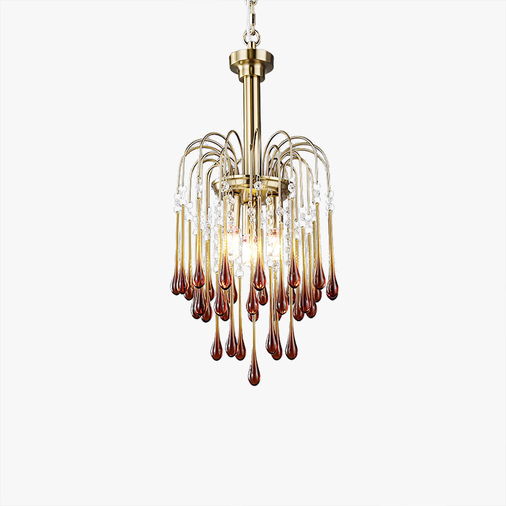 Marilyn Vintage Metal Crystal Glass Pendant Light