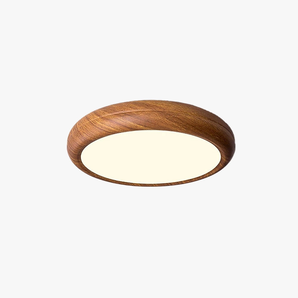 Muto Wood Grain Round Ceiling Light