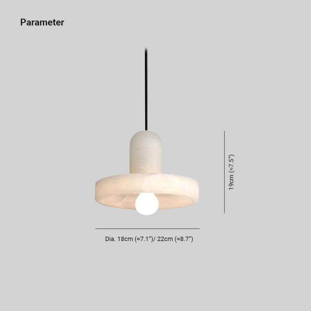 Jade urban alabaster pendant room setting