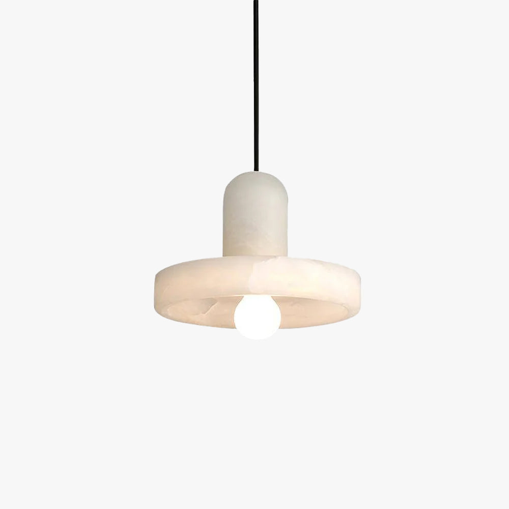 Jade Sculptural Urban Alabaster Pendant Light