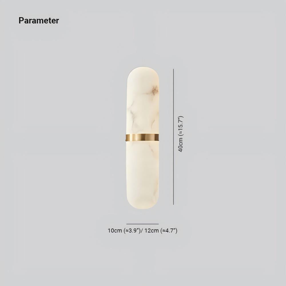 Jade Pill Alabaster Wall Lamp Living Room Bedroom