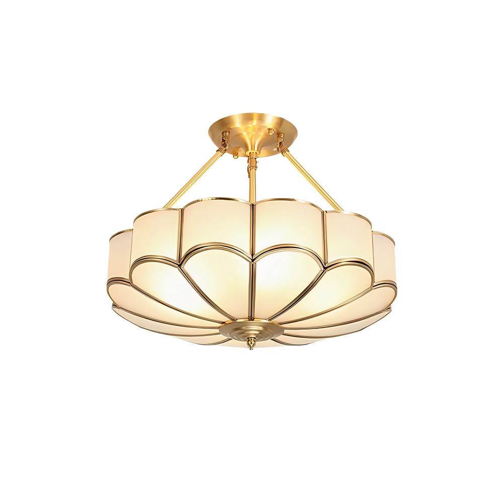 Alessio Flower Shape Glass Ceiling Light