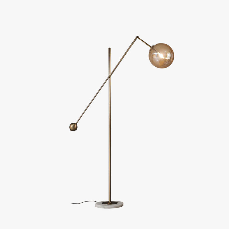 Valentina Gold Arc Floor Lamp