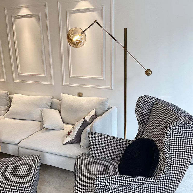 Valentina Gold Arc Floor Lamp