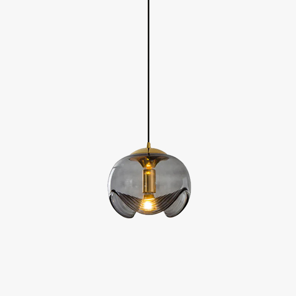 Valentina Design | Glass Pendant Light with Black Shade | Modern Hanging Light for Elegant Interiors 1