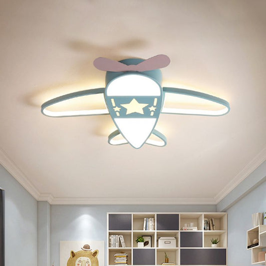 Valentina | Airplane Shaped Flush Mount Ceiling Light with Durable Design | Ideal for Children's Rooms 0