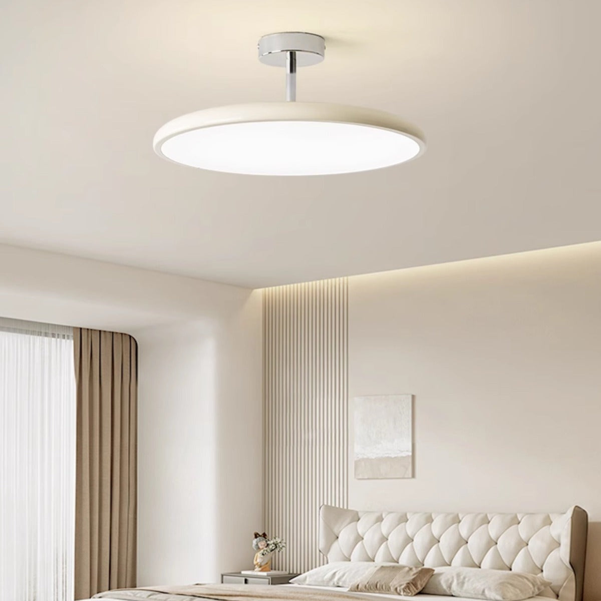 Valentina | Flush Mount Ceiling Light Fixture with Dimmable LED | Elegant Acrylic Shade for Versatile Illumination 7