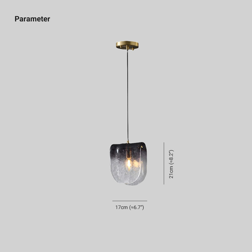 Valentina Gradient Metal & Glass Pendant Light | Warm White or Cool White