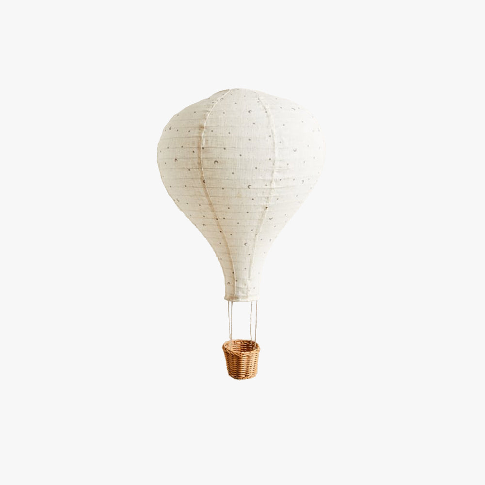Valentina Air Ball Flush Mount Ceiling Light, Metal & Fabric, White | Hardwired LED | IP20, 5-15m² Rooms