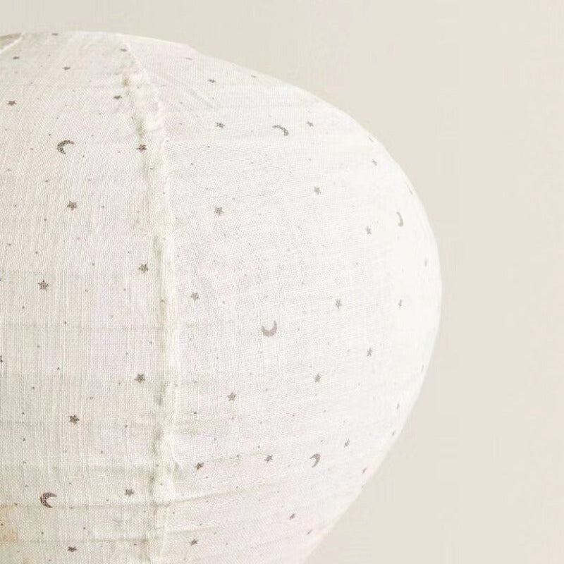 Valentina Air Ball Flush Mount Ceiling Light, Metal & Fabric, White | Hardwired LED | IP20, 5-15m² Rooms