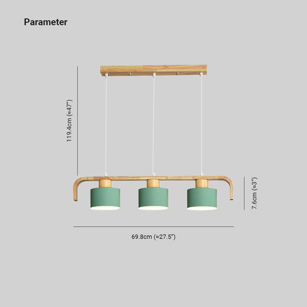 Valentina Multi-Light Pendant | 3/4-Light | White/Green/Grey