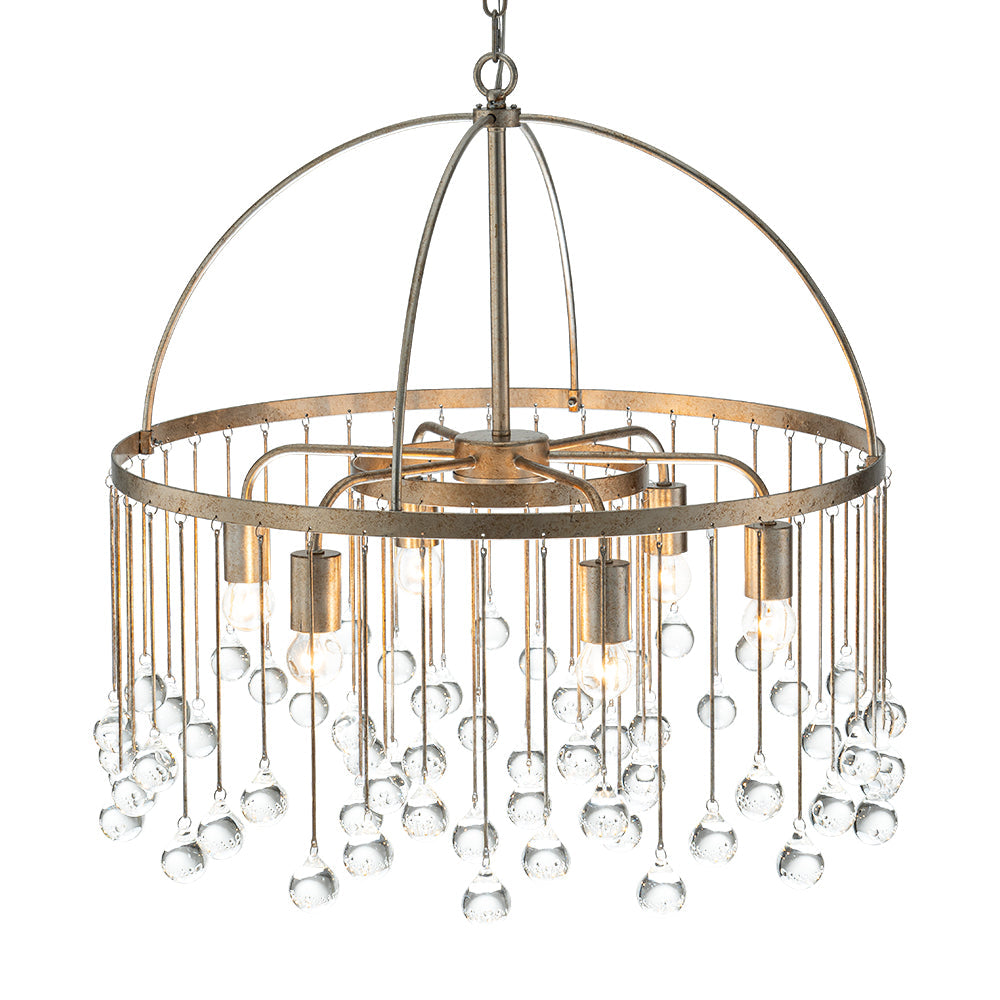 6-Light Vintage Luxe Crystal Chandelier