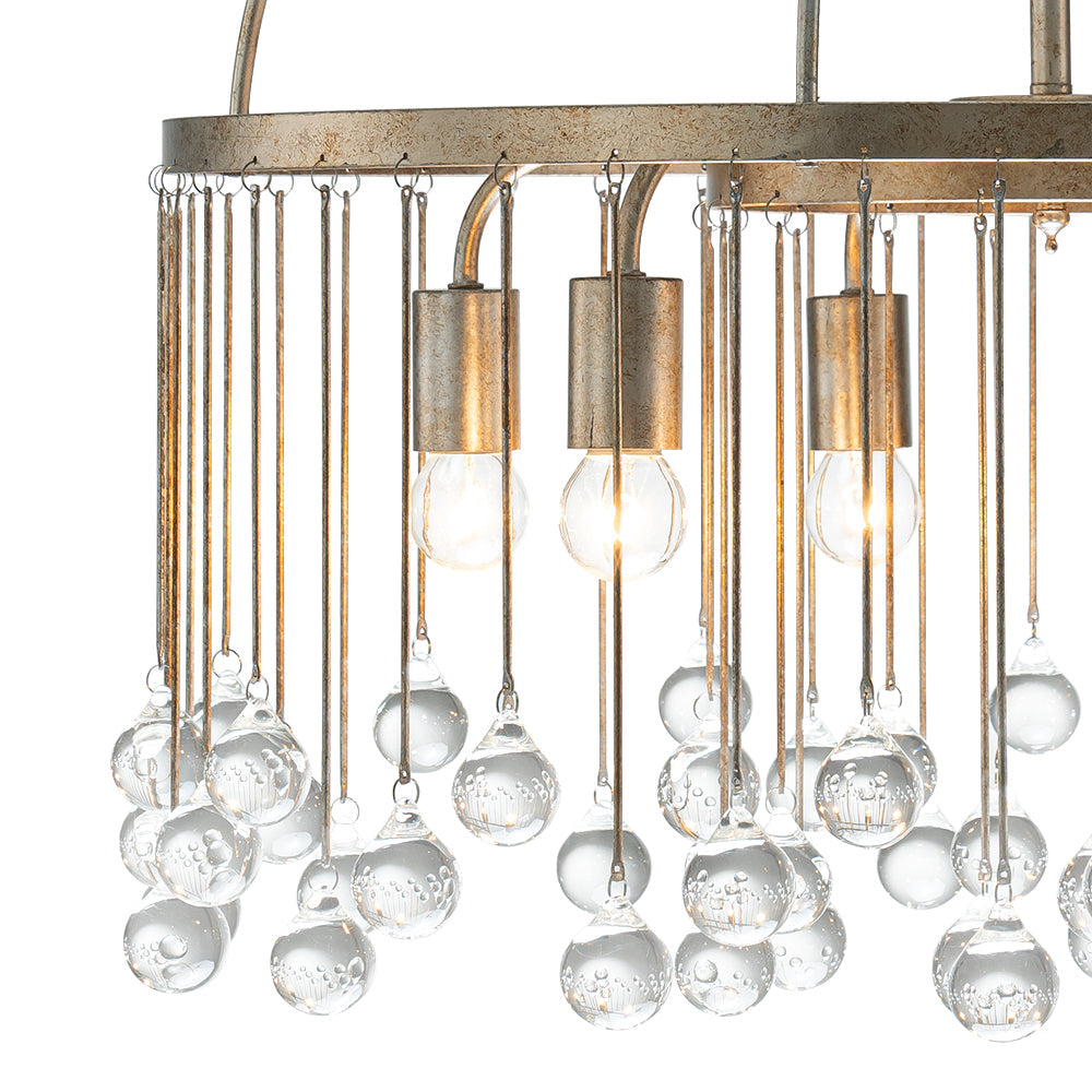 6-Light Vintage Luxe Crystal Chandelier