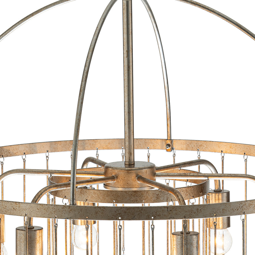 6-Light Vintage Luxe Crystal Chandelier