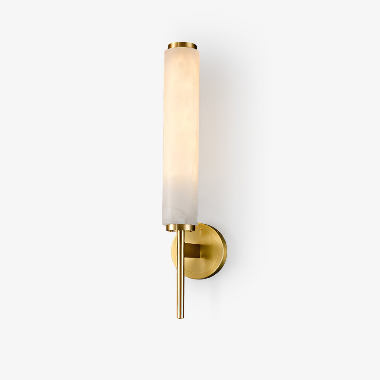 Vintage Art Deco Wall Lamp | Elegant Brass Finish & Alabaster Shade | Stylish Wall Lighting for Living Rooms and Bedrooms 1