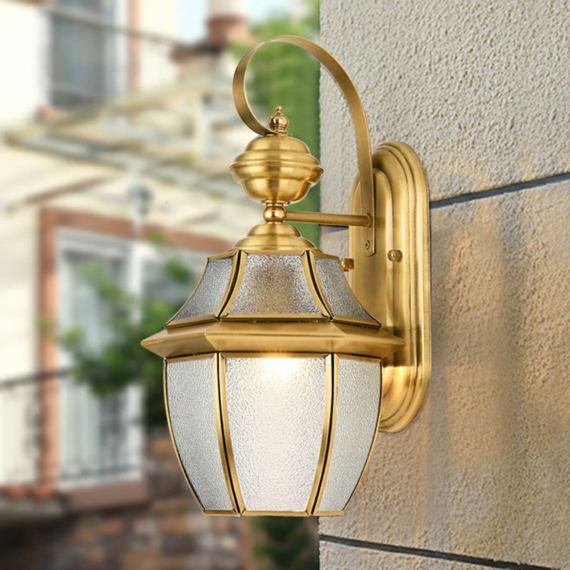 Vintage Lantern | Outdoor Wall Lamp with Elegant Gold Finish | Durable Metal for Stylish Illumination 4