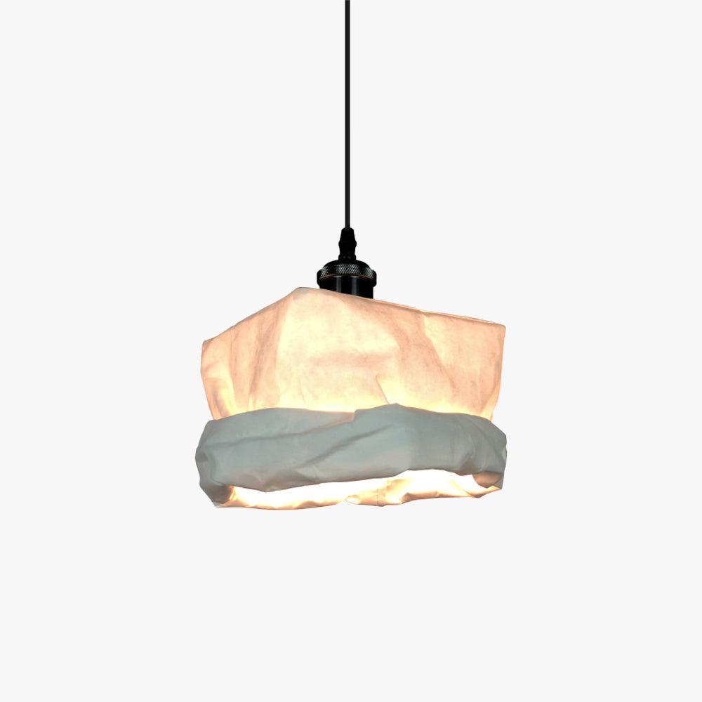 Vintage Pendant Light | Unique Metal & Paper Design with Warm Glow | Elegant Kitchen Pendant Lighting for Cozy Ambiance 1