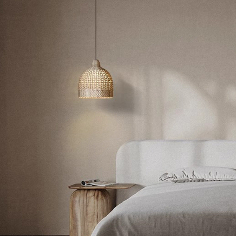 Vintage Rattan Pendant Light with Handmade Design | Eco-Friendly Hanging Light for Cozy Ambiance 2