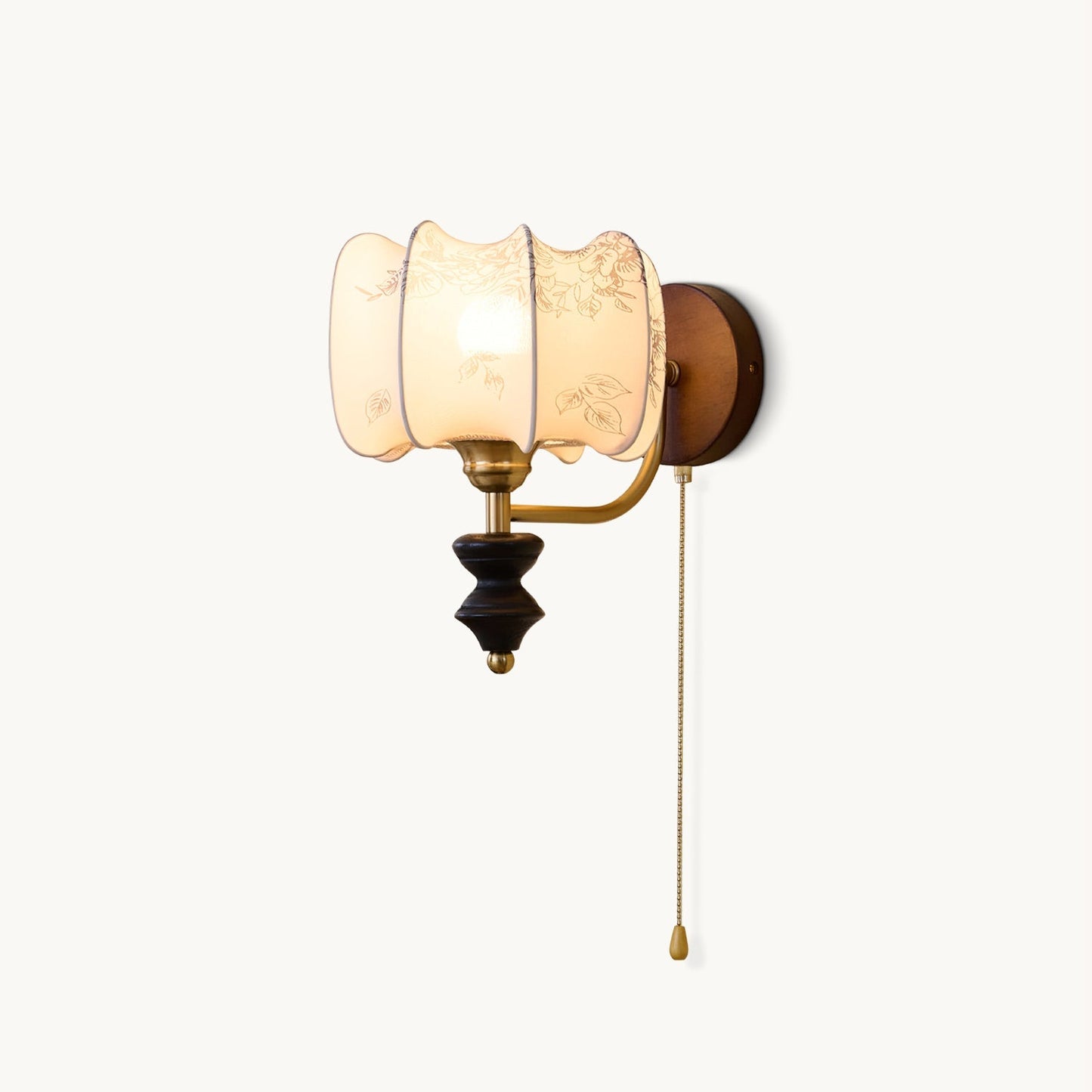 Vintage Wall Lamp | Elegant Wall Sconce Light with Soft Fabric Shade | Cozy Indoor Lighting for Warm Ambiance 6