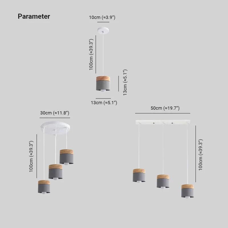 Morandi Can Shape Pendant Light