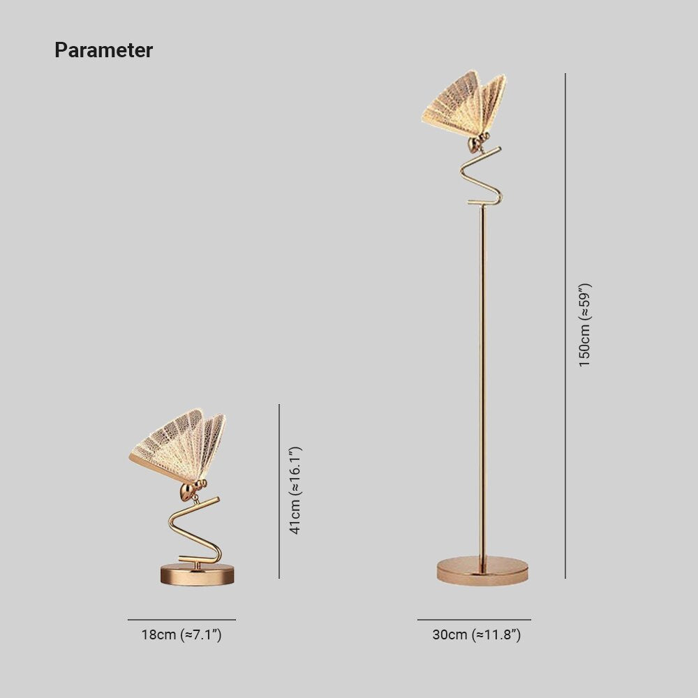 Kady Butterfly Floor Table Lamp
