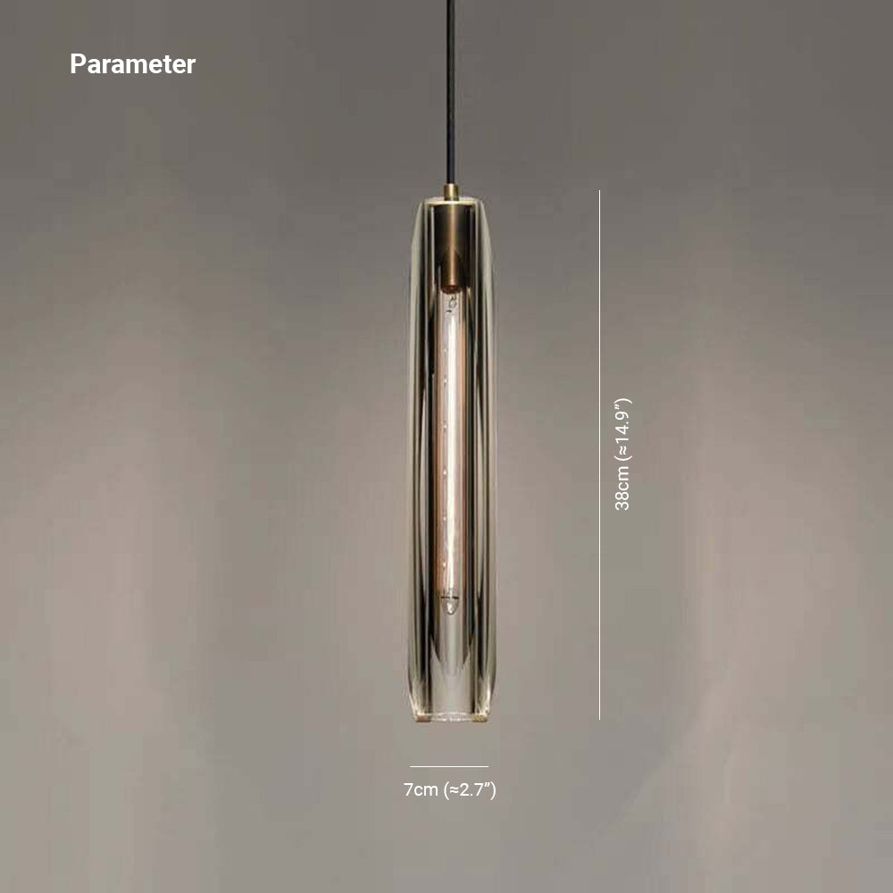 Sana Brass Glass Pendant Lamp