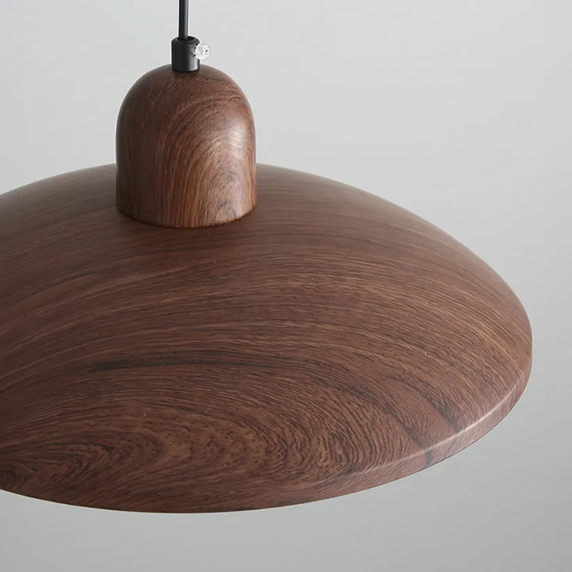 Wabi-Sabi Collection | Walnut Pendant Light with Soft Ambient Glow | Minimalist Design for Calm and Relaxing Spaces 7