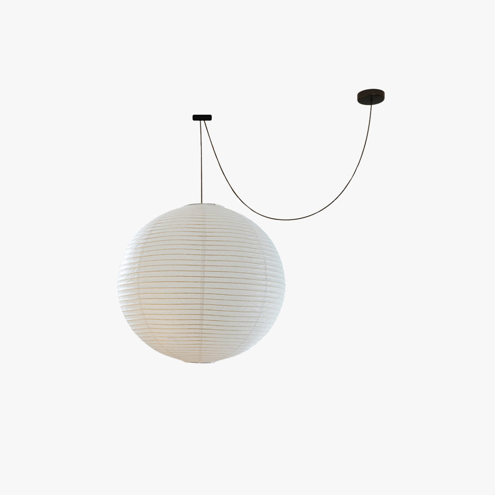 Wabi-Sabi | Pendant Light with Adjustable Height & Metal-Paper Design | Minimalist Hanging Light for Elegant Interiors 1