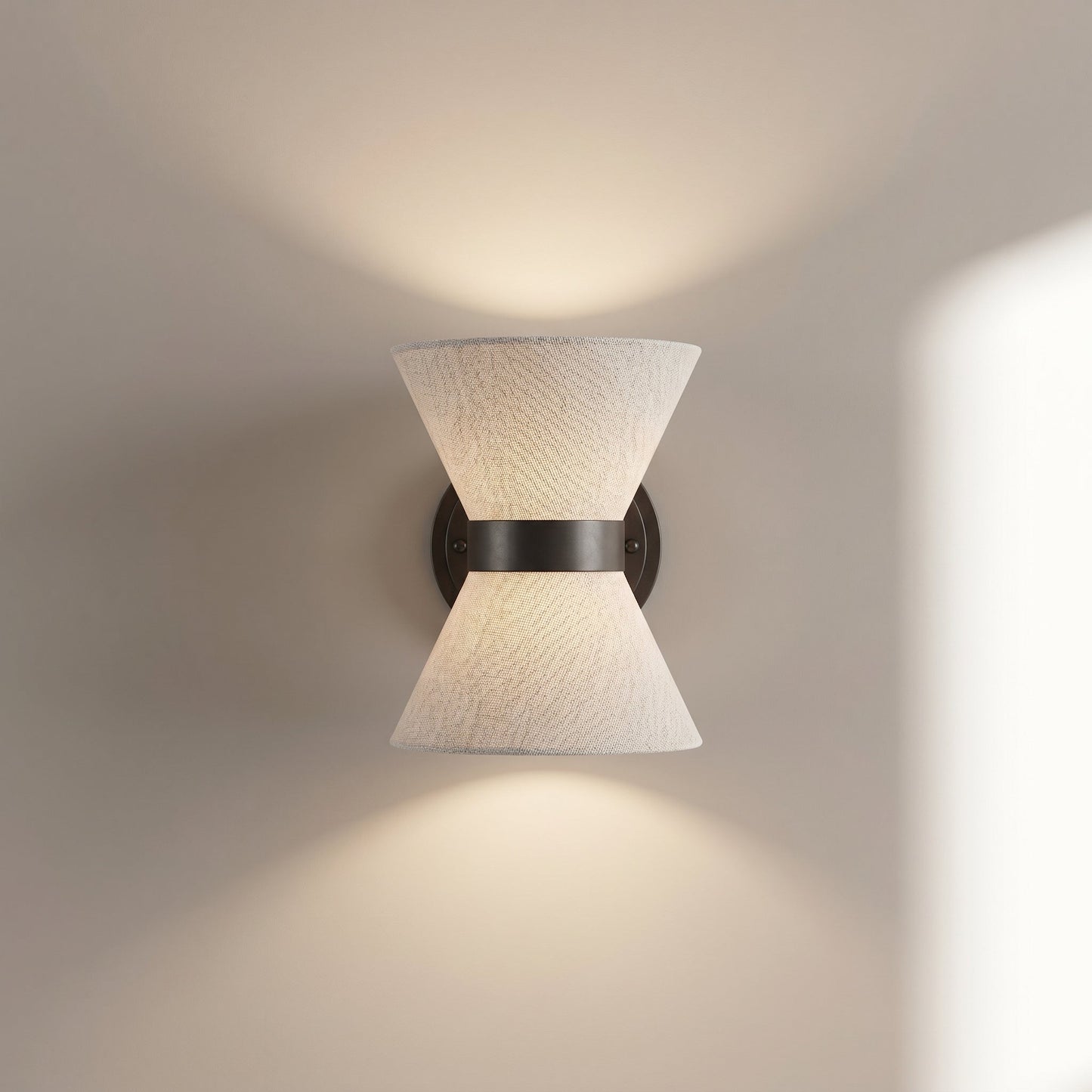 Wabi Sabi Collection | Silk Wall Light Sconce with Asymmetrical Design | Soft Ambient Glow for Tranquil Spaces 0