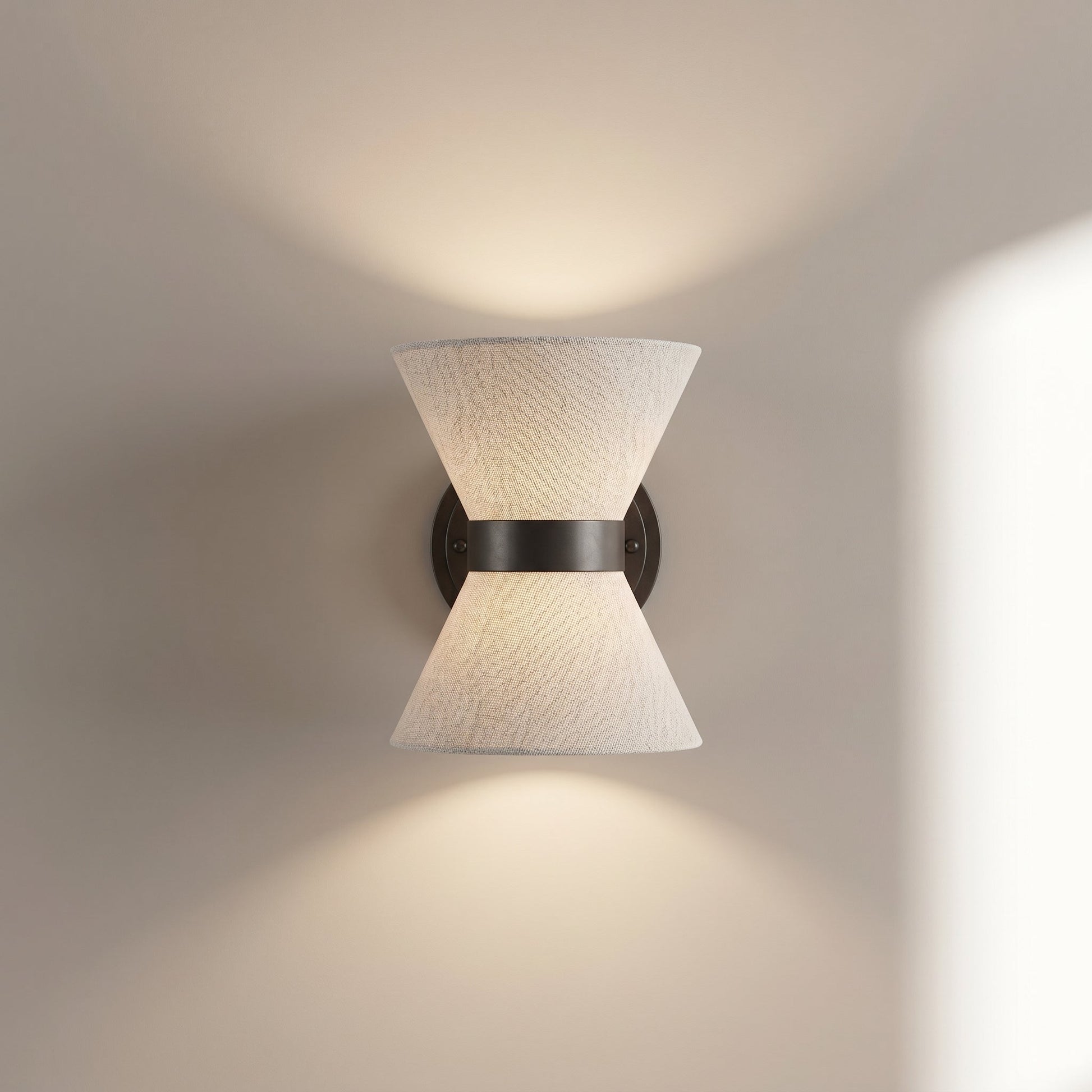 Wabi Sabi Collection | Silk Wall Light Sconce with Asymmetrical Design | Soft Ambient Glow for Tranquil Spaces 0