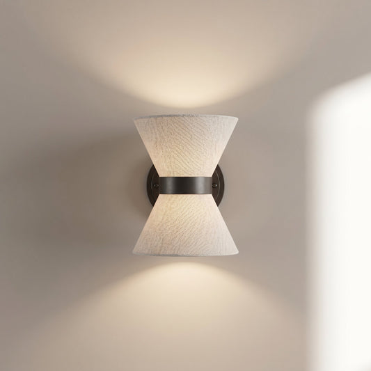Wabi Sabi Collection | Silk Wall Light Sconce with Asymmetrical Design | Soft Ambient Glow for Tranquil Spaces 0