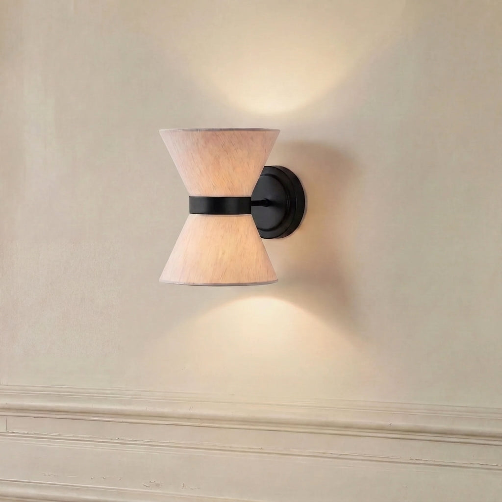 Wabi Sabi Collection | Silk Wall Light Sconce with Asymmetrical Design | Soft Ambient Glow for Tranquil Spaces 6