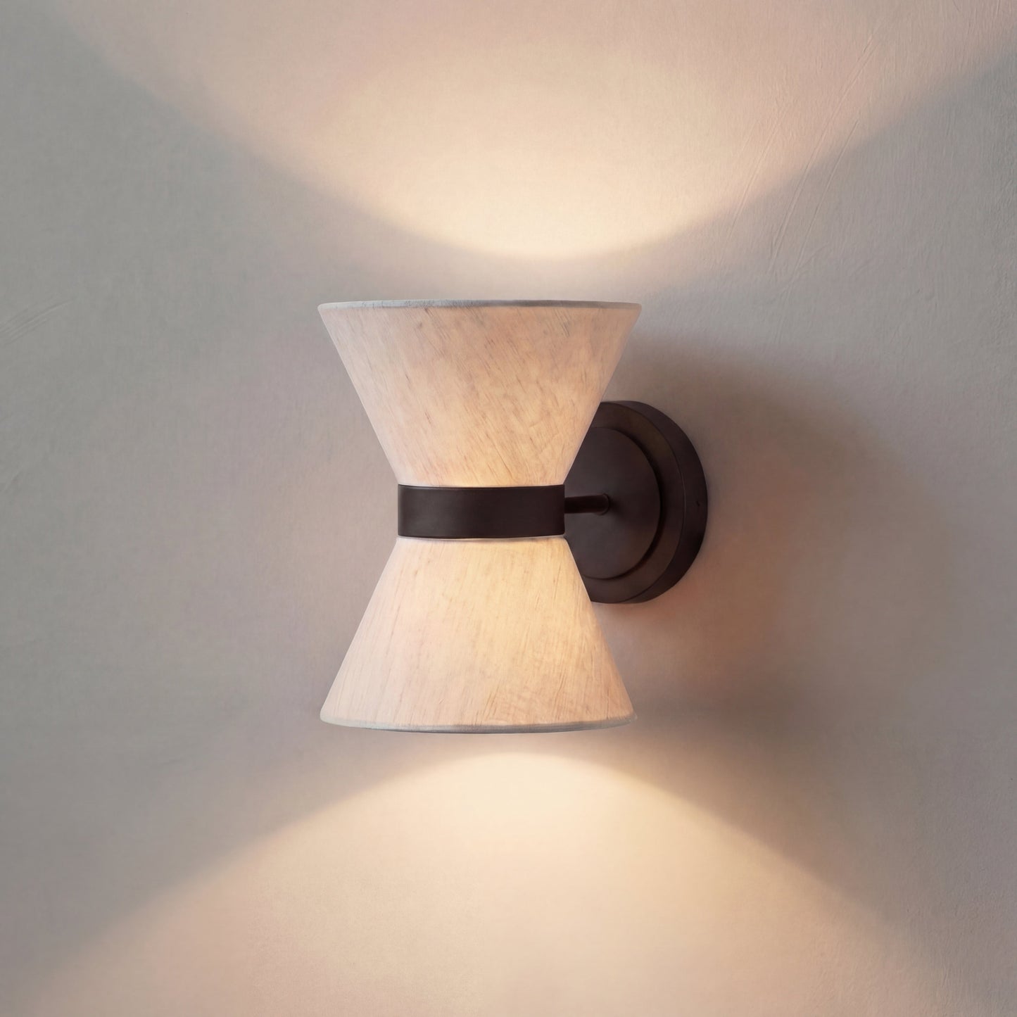 Wabi Sabi Collection | Silk Wall Light Sconce with Asymmetrical Design | Soft Ambient Glow for Tranquil Spaces 7