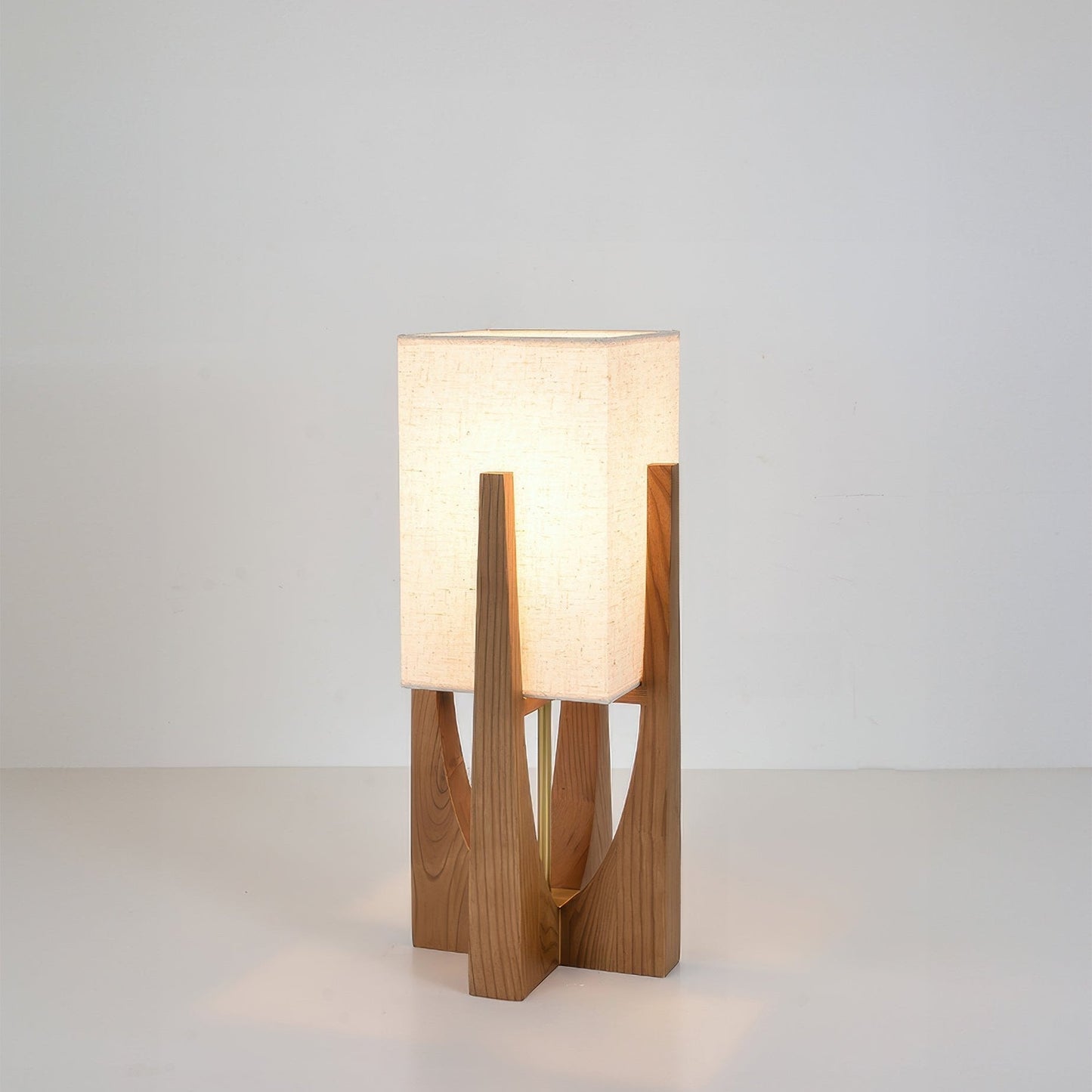 Wabi Sabi | Modern Floor Lamp with Wooden Frame & Soft Fabric Shade | Elegant Ambient Lighting for Cozy Living Rooms 11