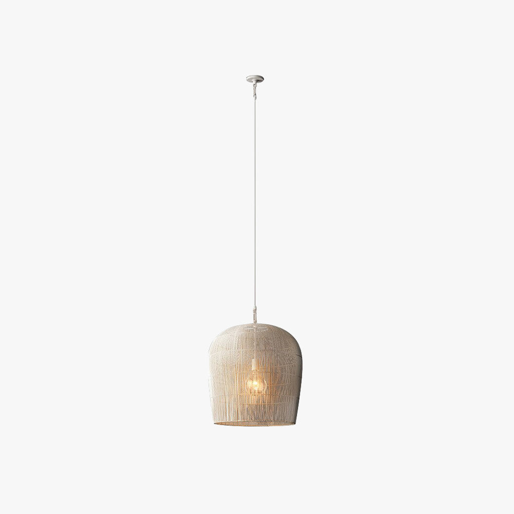 Wabi Sabi | Rattan Pendant Light with Adjustable Chain & Unique Birdcage Design for Natural Elegance 1
