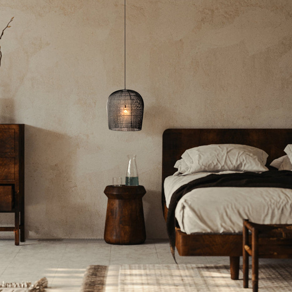 Wabi Sabi | Rattan Pendant Light with Adjustable Chain & Unique Birdcage Design for Natural Elegance 8
