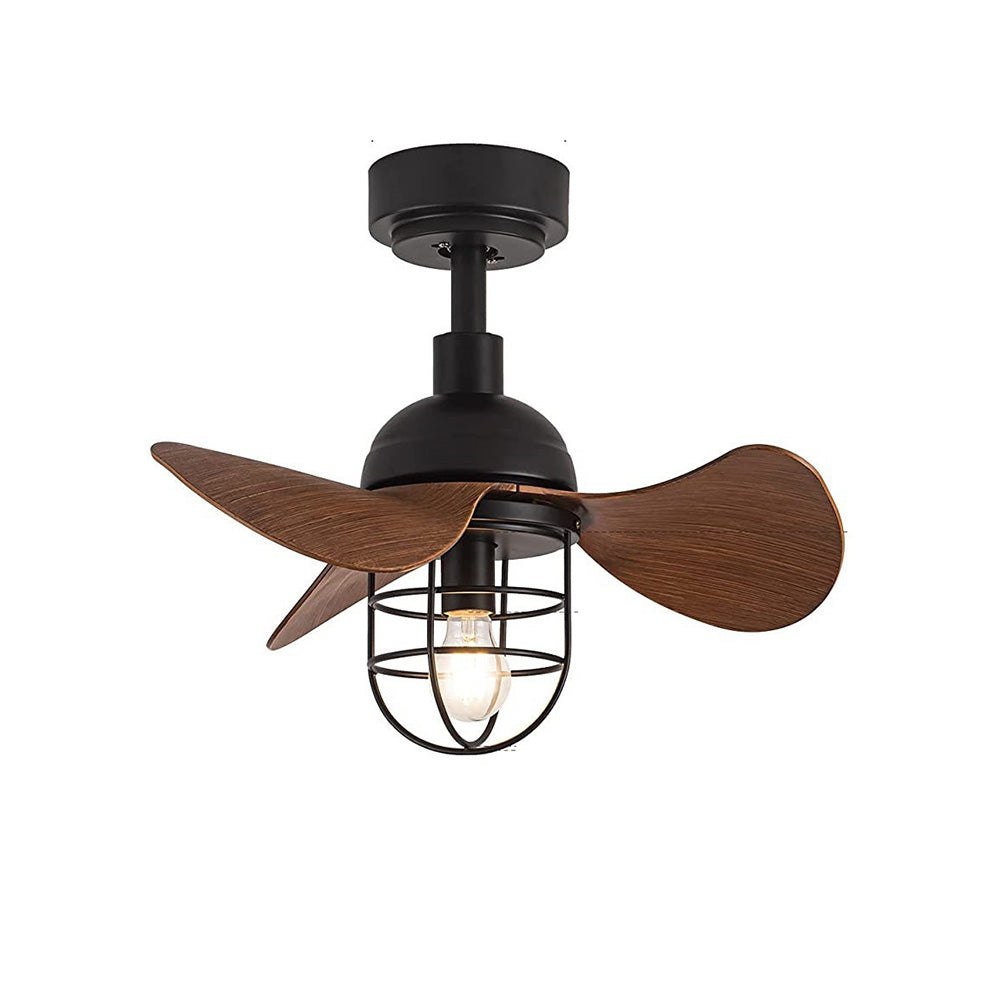 WalnutGlow | Modern Compact Ceiling Fan with Integrated Lighting 8